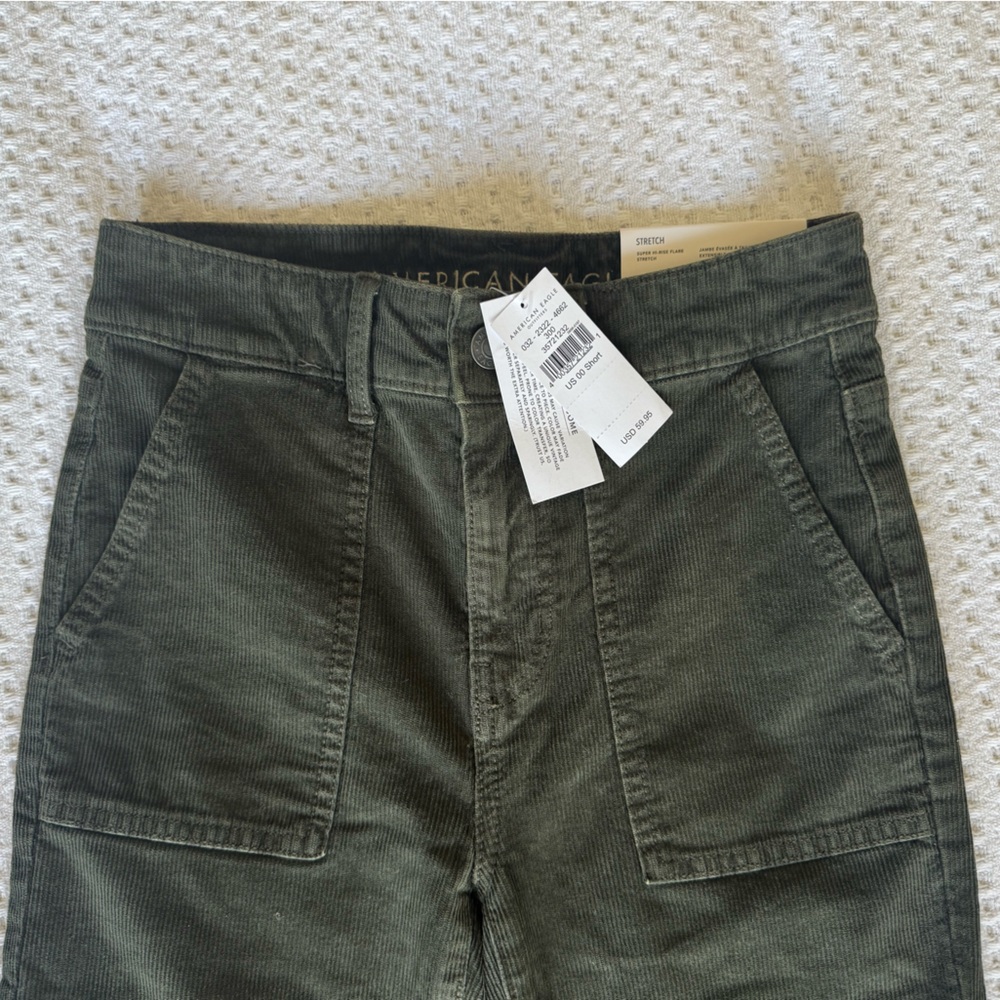 American Eagle Corduroy High Waist Flare Pants - Picture 2 of 4